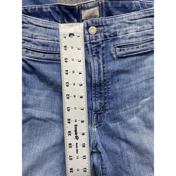 Mother Jeans Womens 27 Blue The Laced Hustler Ankle One Smart Cookie Raw Hem - Picture 3 of 16